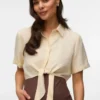 Camicie corte con colletto a camicia