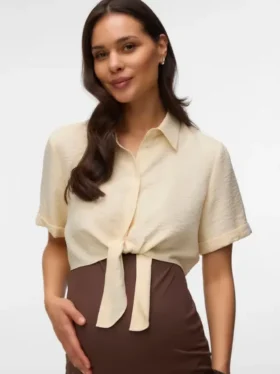Camicie corte con colletto a camicia