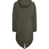 Cappotto con cappuccio foderato in pelliccia sintetica
