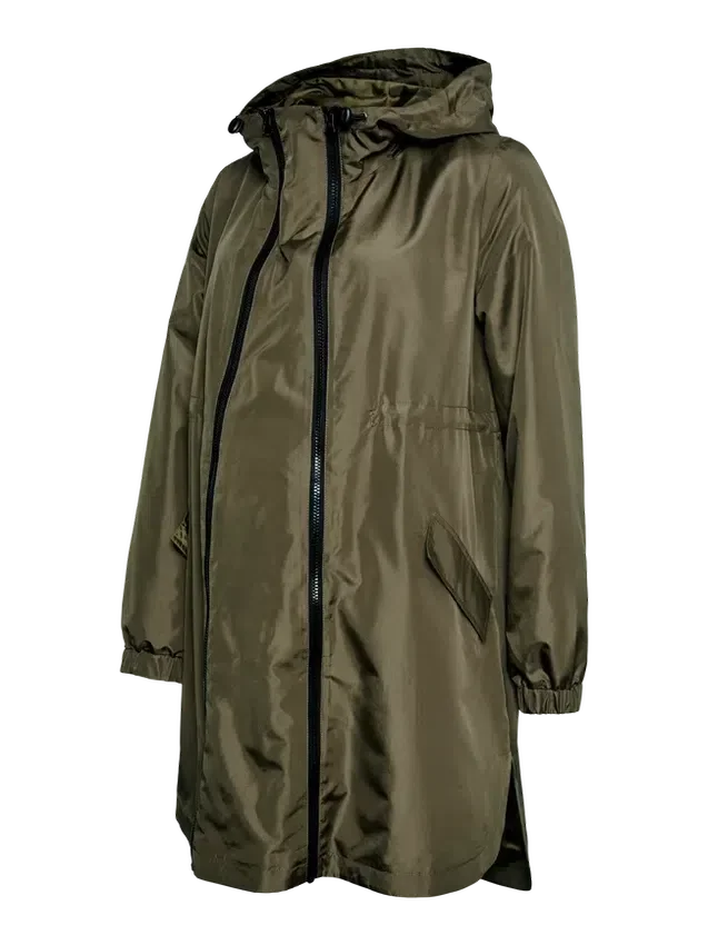 Cappotto con collo alto e polsini elasticizzati Cappotto con collo alto e polsini elasticizzati