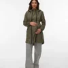 Cappotto con collo alto e polsini elasticizzati Cappotto con collo alto e polsini elasticizzati