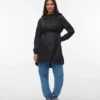 Cappotto con collo alto e polsini elasticizzati