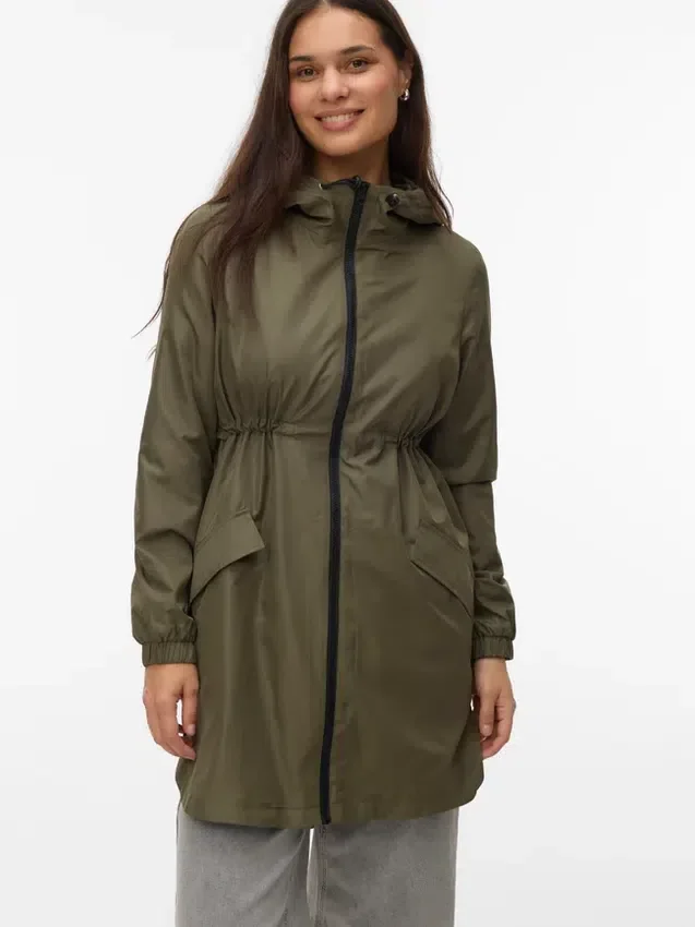 Cappotto con collo alto e polsini elasticizzati Cappotto con collo alto e polsini elasticizzati