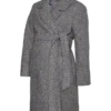 Cappotto con scollo a V