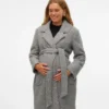Cappotto con scollo a V