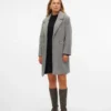 Cappotto con scollo a V