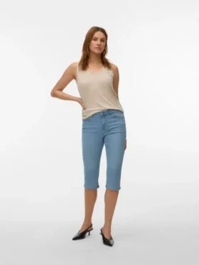 Capri Vmelly a vita media e vestibilità slim