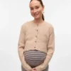 Cardigan in maglieria a vestibilità regolare con collo rotondo