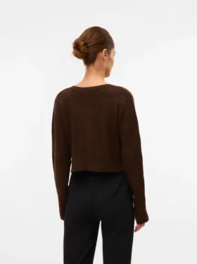 Cardigan in maglieria a vestibilità regolare con collo rotondo