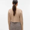 Cardigan in maglieria a vestibilità regolare con collo rotondo
