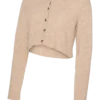 Cardigan in maglieria a vestibilità regolare con collo rotondo