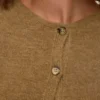 Cardigan in maglieria a vestibilità regolare con collo rotondo