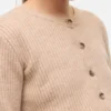 Cardigan in maglieria a vestibilità regolare con collo rotondo