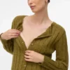 Cardigan in maglieria a vestibilità regolare con collo rotondo