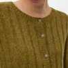 Cardigan in maglieria a vestibilità regolare con collo rotondo