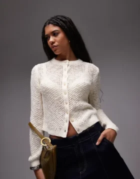 Cardigan in maglieria Stichy di Topshop