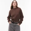 Cardigan Topshop in maglieria, aderente in vita