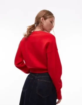 Cardigan Topshop in maglieria, aderente in vita