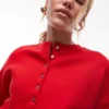 Cardigan Topshop in maglieria, aderente in vita