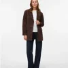 Giacca in pelle scamosciata Vmpernille