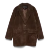Giacca in pelle scamosciata Vmpernille