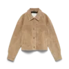 Giacca in pelle scamosciata Vmroycestine