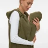 Gilet in maglieria con cappuccio dalla vestibilità regolare