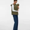 Gilet in maglieria con cappuccio dalla vestibilità regolare