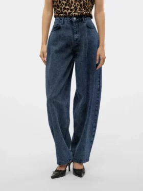 Jeans a vita alta e dal taglio a palloncino Vmollie