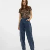 Jeans a vita alta e dal taglio a palloncino Vmollie