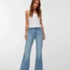 Jeans a vita alta e dal taglio svasato Vmindia