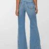 Jeans a vita alta e dal taglio svasato Vmindia