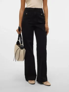 Jeans a vita alta e gamba larga Vmkayla