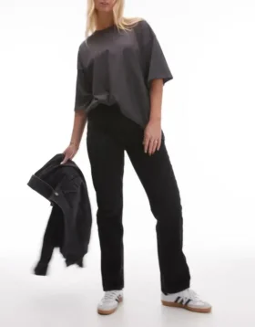 Jeans a vita alta e taglio dritto di Topshop