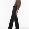Jeans a vita alta e taglio dritto di Topshop