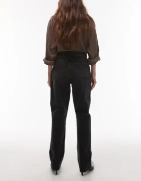 Jeans a vita alta e taglio dritto di Topshop