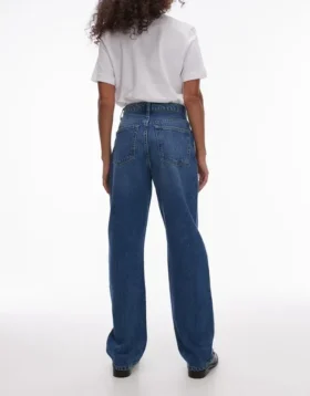 Jeans a vita alta e taglio dritto di Topshop