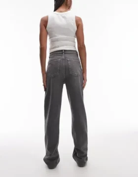 Jeans a vita alta e taglio dritto di Topshop