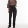 Jeans a vita alta e taglio dritto di Topshop