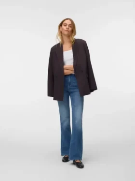 Jeans a vita alta e taglio svasato Vmgigi