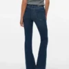 Jeans a vita alta e taglio svasato Vmgigi
