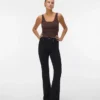 Jeans a vita alta e taglio svasato Vmselina