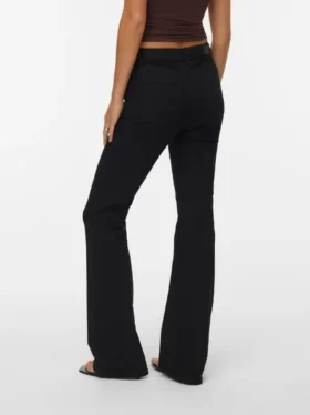 Jeans a vita alta e taglio svasato Vmselina