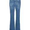 Jeans a vita alta e taglio svasato Vmselina