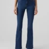 Jeans a vita alta e taglio svasato Vmsiga