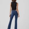 Jeans a vita alta e taglio svasato Vmsiga