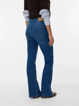 Jeans a vita alta e taglio svasato Vmsiga