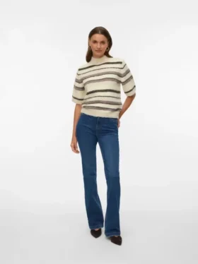 Jeans a vita alta e taglio svasato Vmtanna