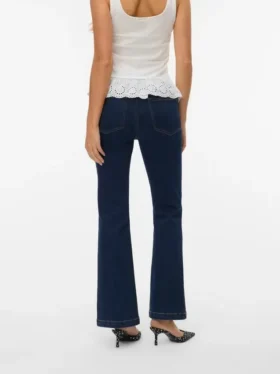 Jeans a vita alta e taglio svasato Vmtanna