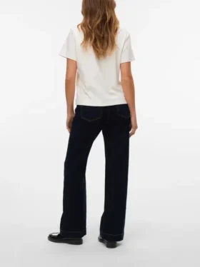 Jeans a vita alta e taglio svasato Vmvivianne